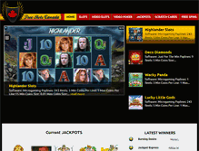 Tablet Screenshot of freeslotscanada.com